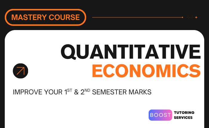 Quantitative Economics Mastery for Second Year